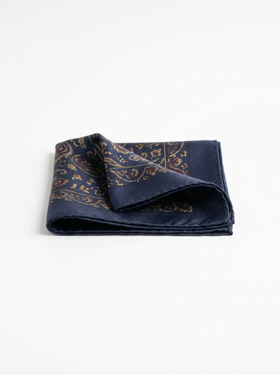 Hand-Rolled Mulberry Silk Pocket Square