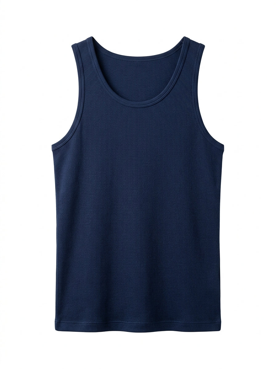 Mercerized Cotton Ribbed Tank